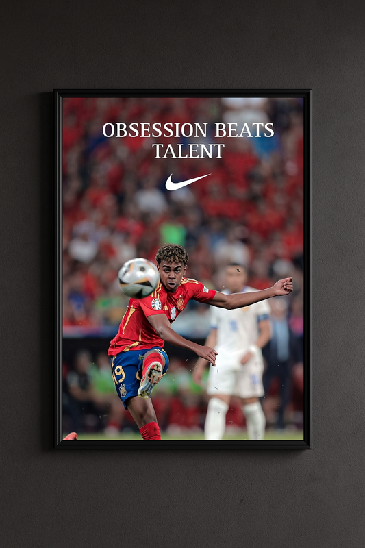 Poster Lamine Yamal - OBSESSION BEATS TALENT